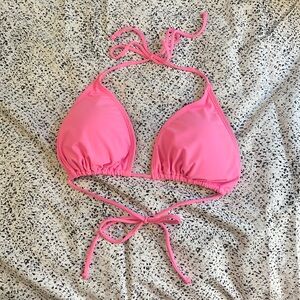 Ardene Hot Pink Triangle Bikini Top